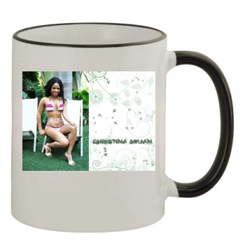 Christina Milian 11oz Colored Rim & Handle Mug