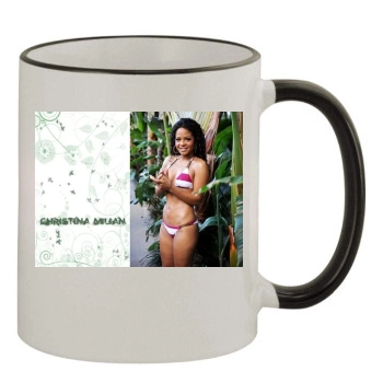 Christina Milian 11oz Colored Rim & Handle Mug