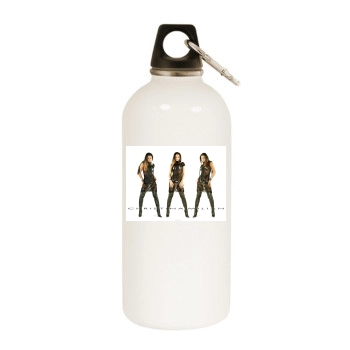 Christina Milian White Water Bottle With Carabiner