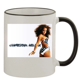 Christina Milian 11oz Colored Rim & Handle Mug