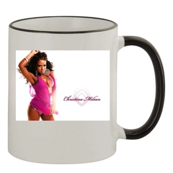 Christina Milian 11oz Colored Rim & Handle Mug