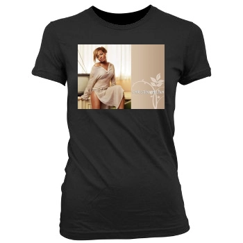 Christina Milian Women's Junior Cut Crewneck T-Shirt