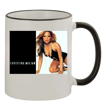 Christina Milian 11oz Colored Rim & Handle Mug