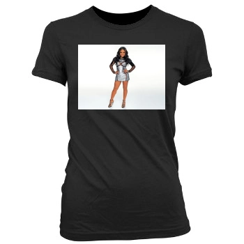 Christina Milian Women's Junior Cut Crewneck T-Shirt