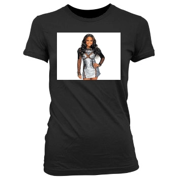 Christina Milian Women's Junior Cut Crewneck T-Shirt