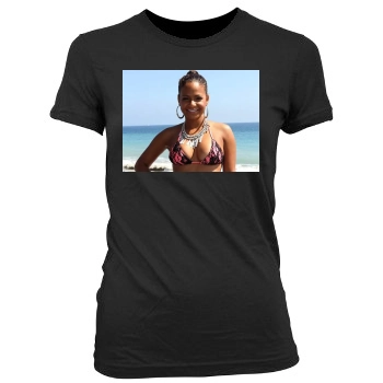 Christina Milian Women's Junior Cut Crewneck T-Shirt