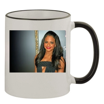 Christina Milian 11oz Colored Rim & Handle Mug