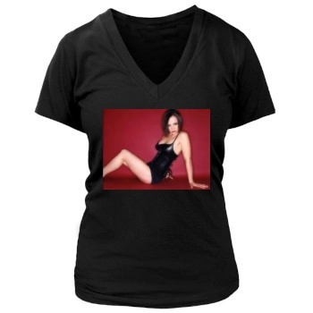 Christina Ricci Women's Deep V-Neck TShirt