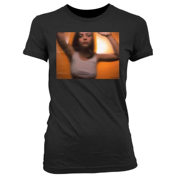 Christina Ricci Women's Junior Cut Crewneck T-Shirt