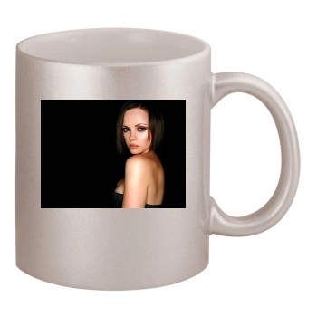 Christina Ricci 11oz Metallic Silver Mug