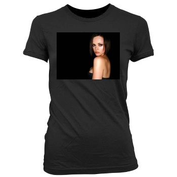 Christina Ricci Women's Junior Cut Crewneck T-Shirt