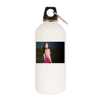 Christina Ricci White Water Bottle With Carabiner