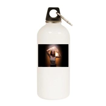 Christina Ricci White Water Bottle With Carabiner