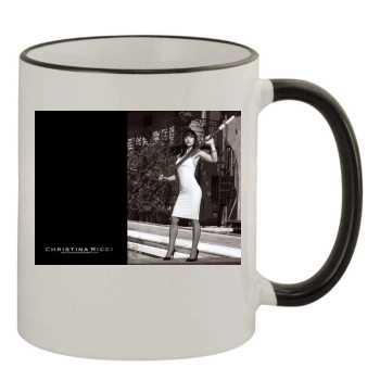 Christina Ricci 11oz Colored Rim & Handle Mug