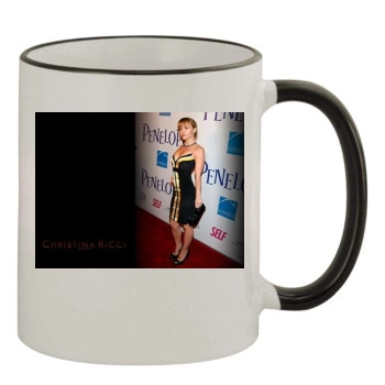 Christina Ricci 11oz Colored Rim & Handle Mug