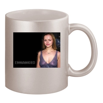 Christina Ricci 11oz Metallic Silver Mug