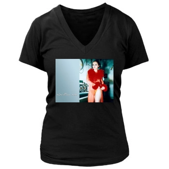 Christina Ricci Women's Deep V-Neck TShirt