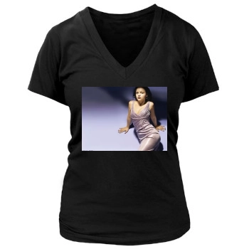 Christina Ricci Women's Deep V-Neck TShirt