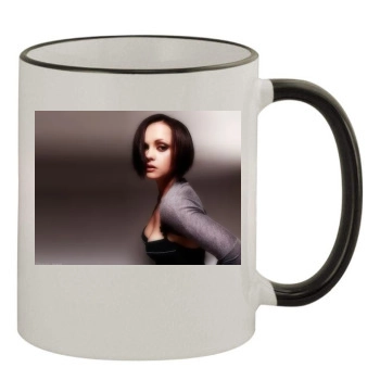 Christina Ricci 11oz Colored Rim & Handle Mug