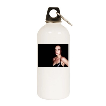 Christina Ricci White Water Bottle With Carabiner