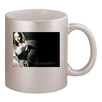 Christina Ricci 11oz Metallic Silver Mug