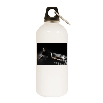 Christina Ricci White Water Bottle With Carabiner