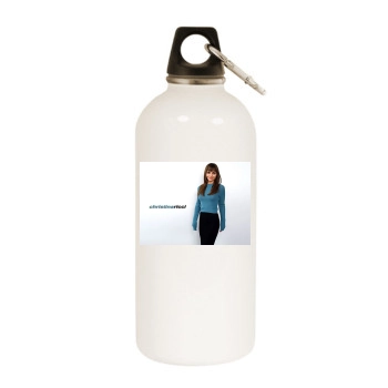 Christina Ricci White Water Bottle With Carabiner