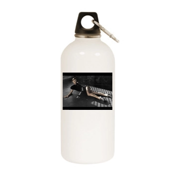 Christina Ricci White Water Bottle With Carabiner