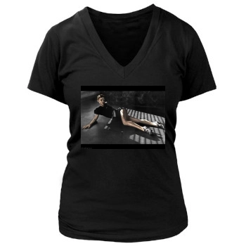 Christina Ricci Women's Deep V-Neck TShirt