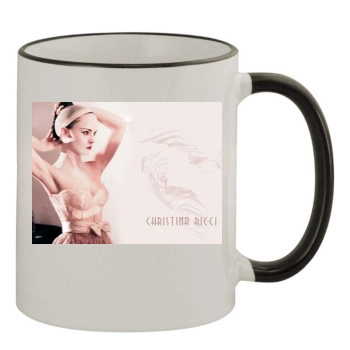 Christina Ricci 11oz Colored Rim & Handle Mug