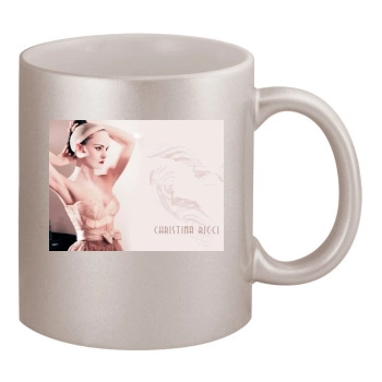 Christina Ricci 11oz Metallic Silver Mug