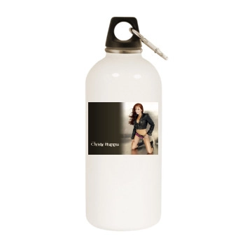 Christy Hemme White Water Bottle With Carabiner