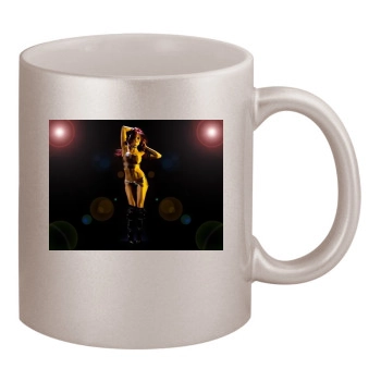 Christy Hemme 11oz Metallic Silver Mug