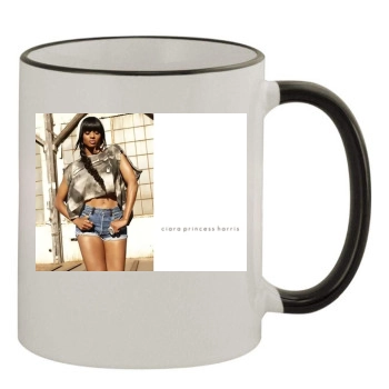 Ciara 11oz Colored Rim & Handle Mug