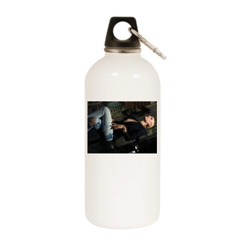 Claire Danes White Water Bottle With Carabiner