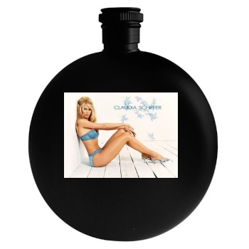 Claudia Schiffer Round Flask