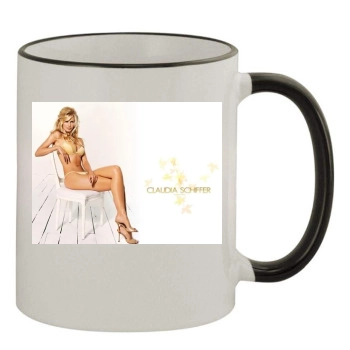 Claudia Schiffer 11oz Colored Rim & Handle Mug