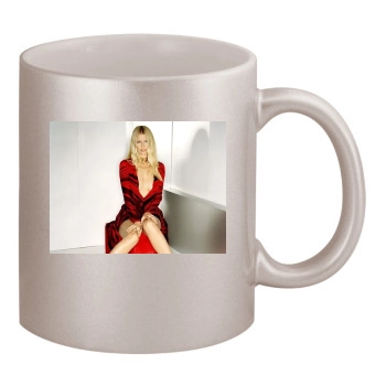 Claudia Schiffer 11oz Metallic Silver Mug