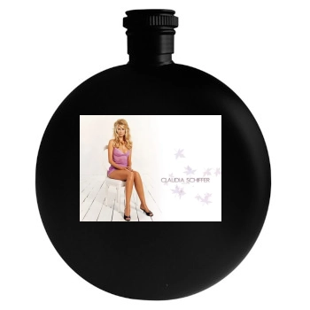 Claudia Schiffer Round Flask