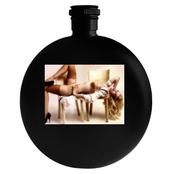 Claudia Schiffer Round Flask