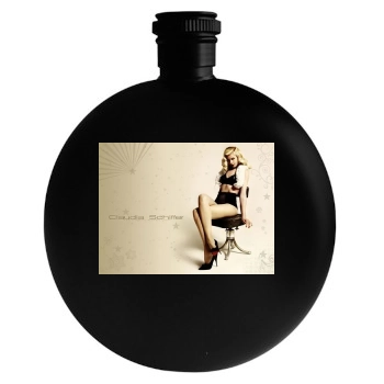 Claudia Schiffer Round Flask