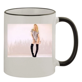 Claudia Schiffer 11oz Colored Rim & Handle Mug