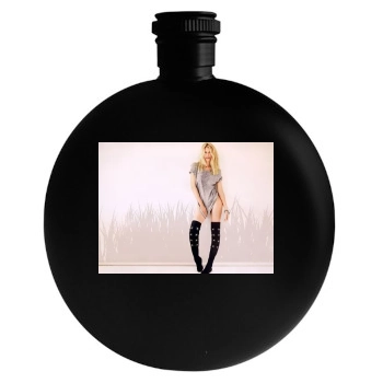 Claudia Schiffer Round Flask