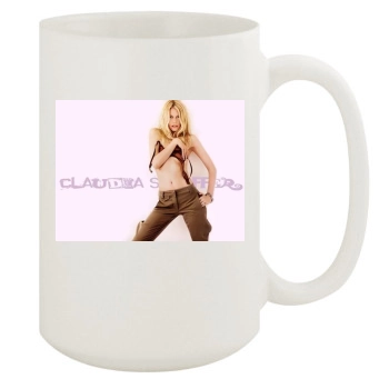 Claudia Schiffer 15oz White Mug