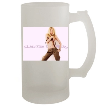 Claudia Schiffer 16oz Frosted Beer Stein