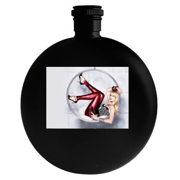 Claudia Schiffer Round Flask