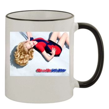 Claudia Schiffer 11oz Colored Rim & Handle Mug