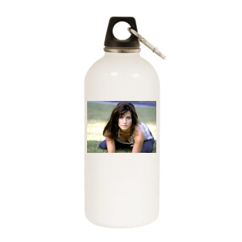 Courteney Cox White Water Bottle With Carabiner