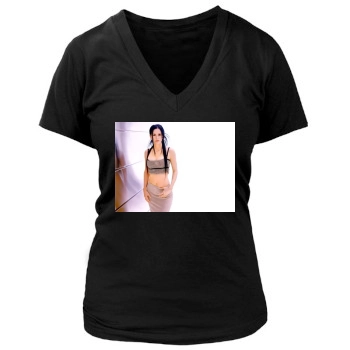 Courteney Cox Women's Deep V-Neck TShirt