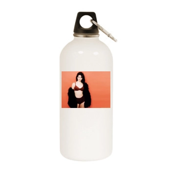 Courteney Cox White Water Bottle With Carabiner